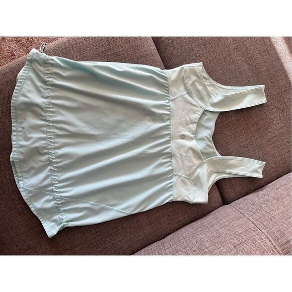 Lululemon Run Chase Me aqua drawstring tank - Picture 7 of 9